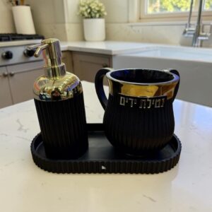 סט נטלה סבונית ומגש מעוצב